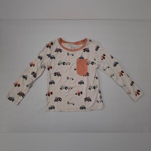 NWOT Kyte Baby Long Sleeve Toddler Crew Neck Tee in Tractor Size 4T